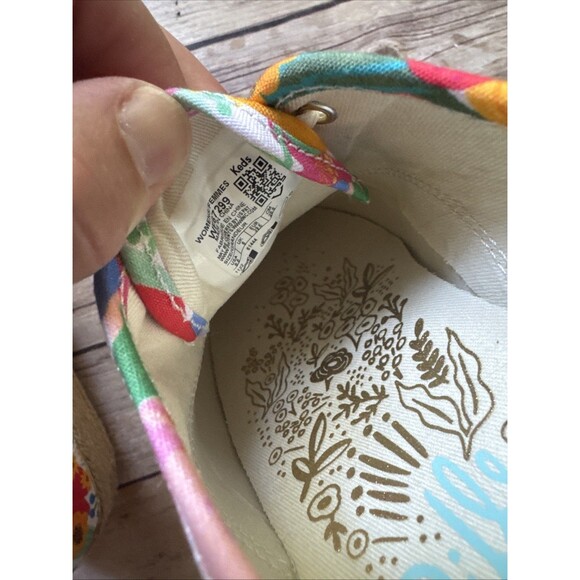 Keds X Rifle Paper Co The Platfo Slip On Sneakers 8.5 Jute Floral Sicily WF67299 - Picture 8 of 8